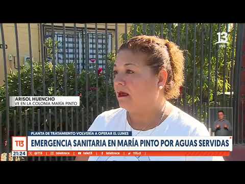 Emergencia sanitaria en María Pinto por aguas servidas