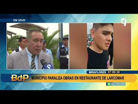 Tras fuga de gas paralizan obras en restaurante de Larcomar