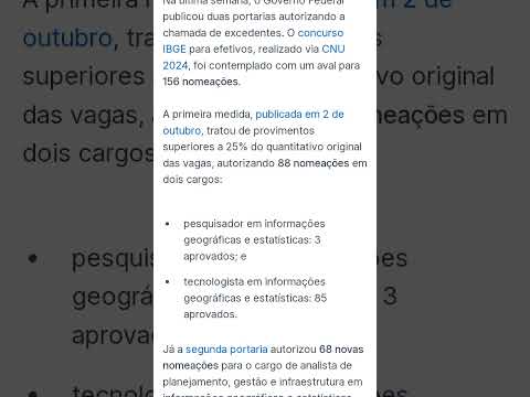 #IBGE - TEM AVAL PARA EXCEDENTES#