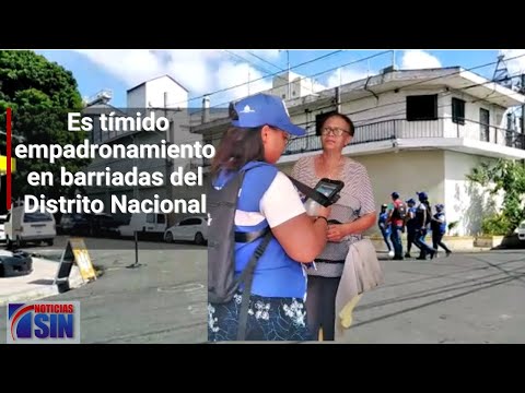 Es tímido empadronamiento en barriadas del Distrito Nacional