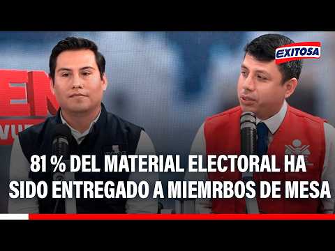 🔴🔵 Más de 81 % del material electoral ha sido entregado a los miembros de mesa