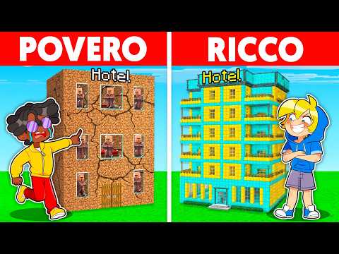 HOTEL POVERO vs RICCO Battaglia di Costruzione su Minecraft!