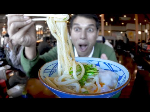 Udon Noodle Eating Spree & Tempura Binge ? ONLY in JAPAN