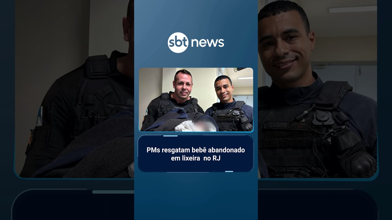 Bebê deixado em lixeira no Rio de Janeiro é socorrido por policiais | SBTBrasil