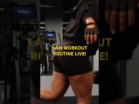 1 AM WORKOUT ROUTINE (Why working out at night is better!) 💪🏾🏋🏾‍♀️  #gymlife #fitness #glutes