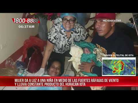 Nace primera niña en medio del huracán Iota en Bilwi, Caribe de Nicaragua