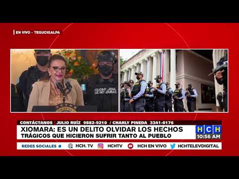 Emergencia nacional declara la presidenta Xiomara Castro contra la extorsión en Honduras