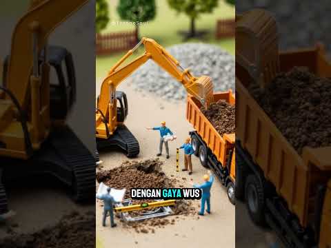 Amazing Miniatur Project 💨 #miniature #miniaturekitchenset #toys #excavator #classicminiature