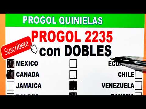 Progol 2235 con DOBLES | Progol Revancha 2235 con DOBLES | Progol 2235 | #progol2235  | #progol2235