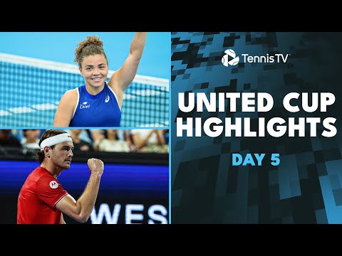 Cobolli & Humbert Clash; Fritz Faces Coric; Gauff vs Vekic | United Cup 2025 Highlights Day 5