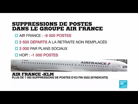 Selon les syndicats, Air France veut supprimer 7 500 postes d'ici 2022