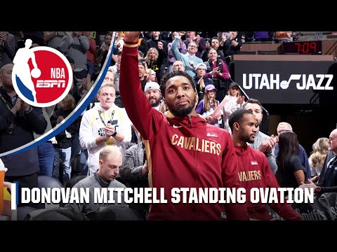 Donovan Mitchell receives standing ovation in return to Utah | NBA on ESPN