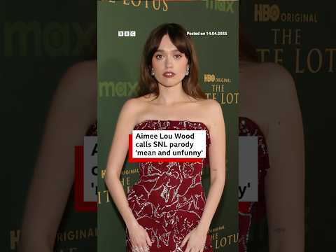 White Lotus actress Aimee Lou Wood calls SNL parody ‘mean and unfunny’. #BBCNews