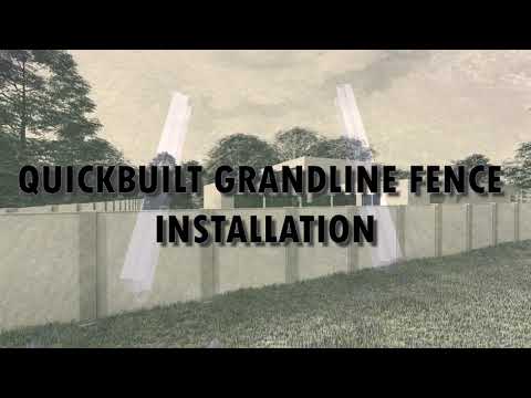 Quick Built Grandline Fencing Panel System Installation