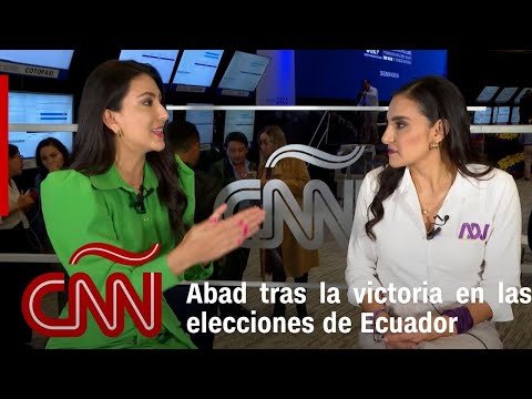 Verónica Abad, la vicepresidenta electa de Ecuador, conversa en exclusiva tras triunfo de Noboa