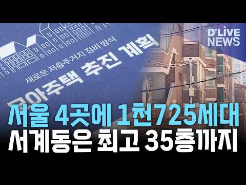 서울 모아타운·모아주택 4곳 통합심의 <strong>통과</strong>…총 1,725세대 공급 추진
