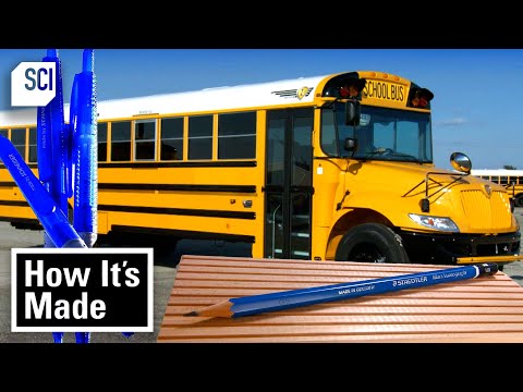 How Pencils, School Buses, Ballpoint Pens & More Are Made! | How It’s Made | Science Channel