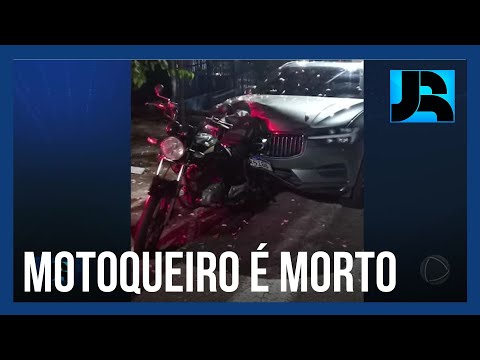 Motorista de carro de luxo atropela e mata motociclista em rodovia no interior de São Paulo