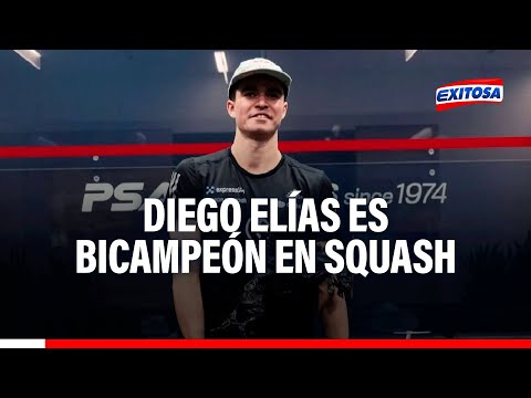 ¡Campeón! Diego Elías logró su segundo título del año en squash