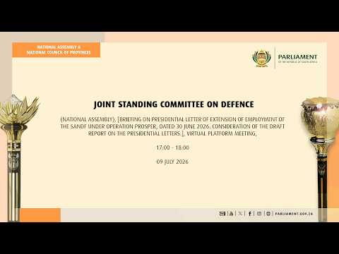 Joint Standing Committee on Defence, 9 July 2026
