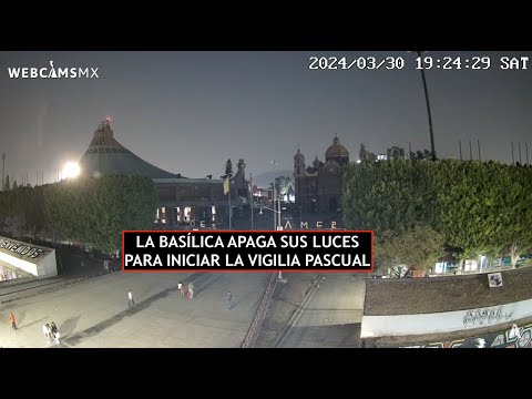 ? #CDMX | Basílica apaga luces por #VigiliaPascual. La #Basílica #EnVivo