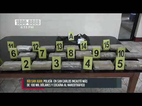 17 kilos de cocaína fuera de las calles por duro golpe en Río San Juan -Nicaragua