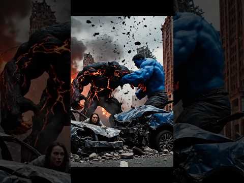 Blue Hulk vs Lava Panther 💥 | Epic Cinematic Fight #EpicBattle #FlowVideo #trending #epicbattle