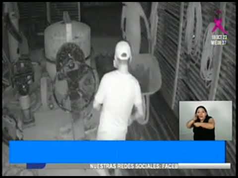 Captan a hombres robando en una bodega en Olocuilta
