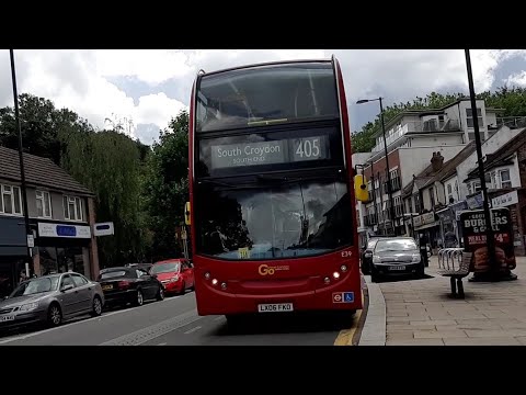 Thrash. Journey on the 405. LX06FKO. E39. Go Ahead London E400 Trident (Voith).