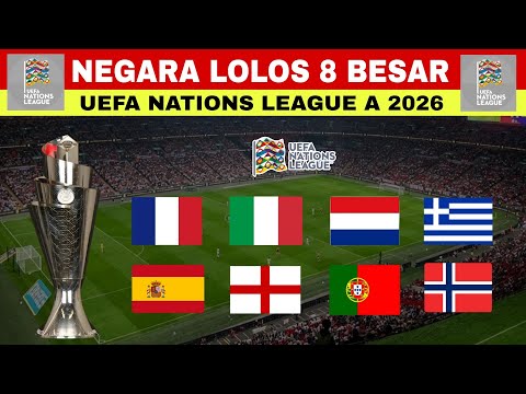 Daftar Negara <strong>Lolos</strong> 8 Besar UEFA NATIONS LEAGUE 2026 | Top Skor &amp; Klasemen UNL 2026 📝