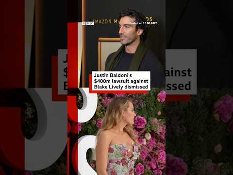 Justin Baldoni's $400m lawsuit against Blake Lively dismissed. #BlakeLively #JustinBaldoni #BBCNews
