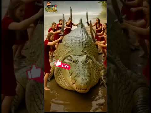 rescue horse from giant Crocodile log 🐎 #animals #funny #shorts