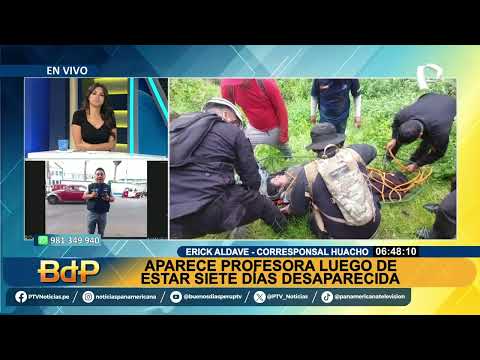 Rescatan a profesora que cayó a abismo de 20 metros en Huaura: estuvo desaparecida 7 días