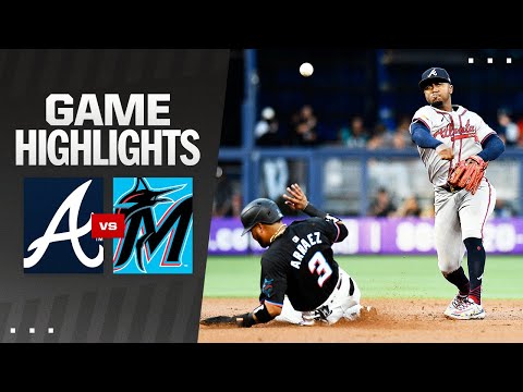 Braves vs. Marlins Game Highlights (4/12/24) | MLB Highlights