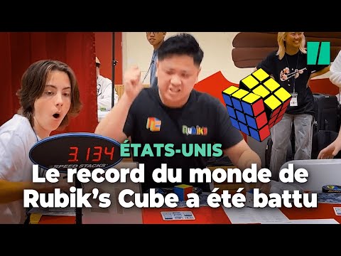 Le record du monde de Rubik’s cube a été battu en 3,13 secondes seulement