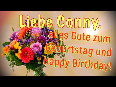 Liebe Conny, alles Gute zum Geburtstag! Dein Happy Birthday Song und Geburtstagsgrüße Video!