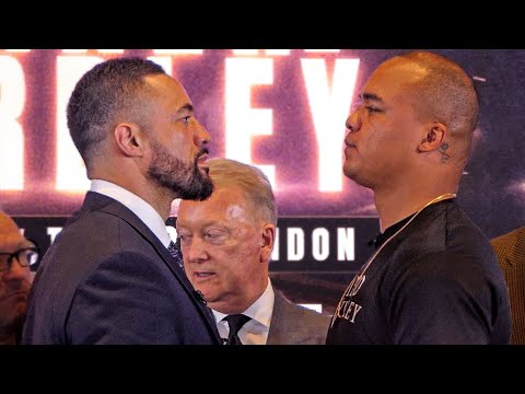 TENSE!! Joe Parker vs Fabio Wardley | FULL FACEOFF | Frank Warren & DAZN Boxing