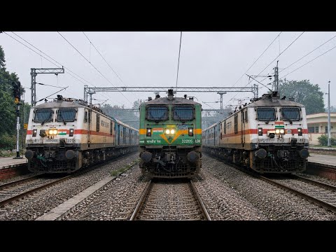 ULTIMATE Crossings [3 IN 1] Rajdhani - Rapti Ganga Express - Garib Rath Express Indian Railway
