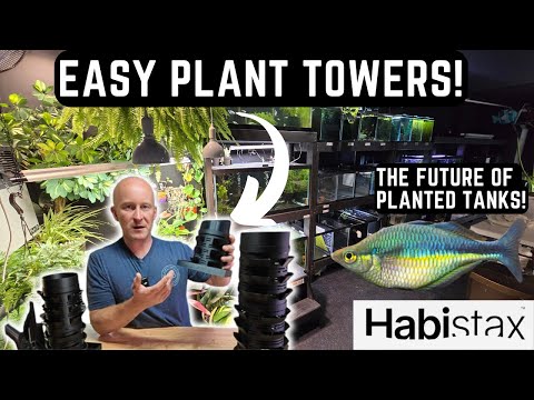THESE NEW PLANT TOWERS WILL CHANGE THE WAY YOU KEE The Habistax modular plant tower might just be the coolest new product to hit the aquarium industry 