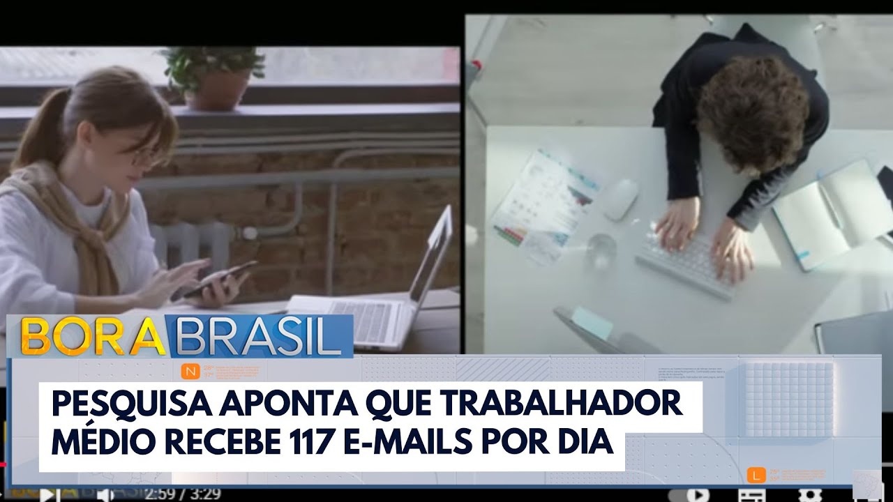 Trabalhador médio recebe 117 e mails por dia aponta pesquisa