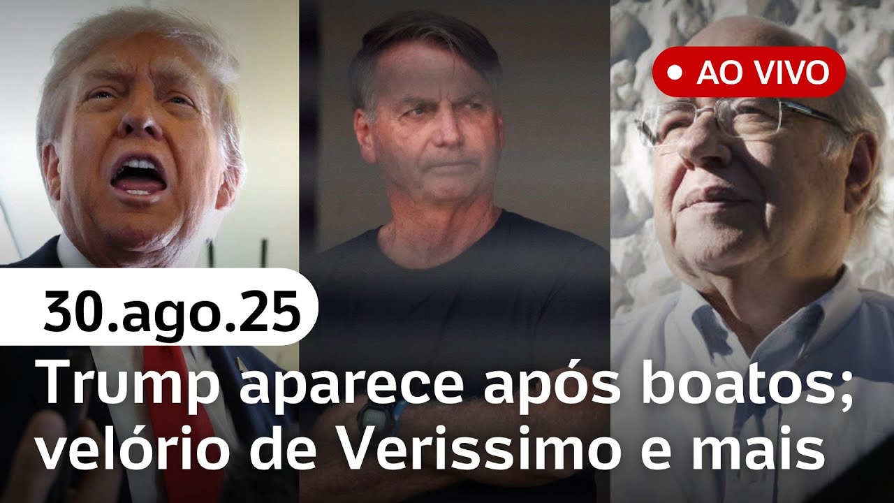 Trump aparece indo jogar golfe após boatos velório de Luis Fernando Verissimo e + notícias ao vivo