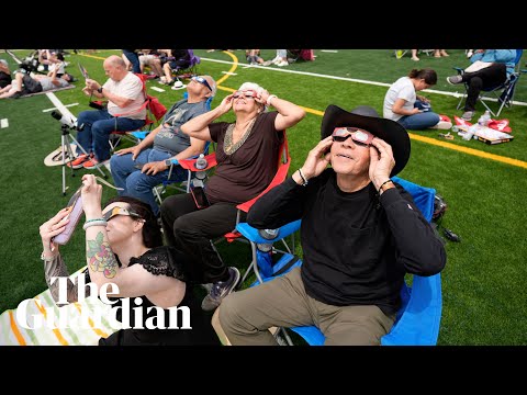 Millions watch as total solar eclipse sweeps across Mexico, US and Canada