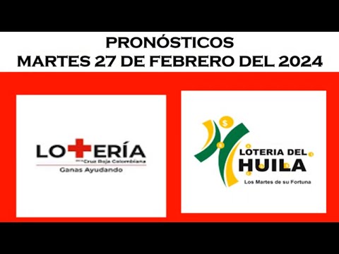 Loteria de la CRUZ ROJA y HUILA martes 27 feb 2024 #pronosticos y #resultados #jcnumerologia