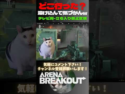 敵が…消えた！どこ行った？🙀テレビ局-立ち入り禁止区域【Arena Breakout】#arenabreakout #暗区突围 #アリーナブレイクアウト #fps