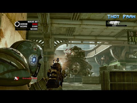 Gears of War 3: Cole Train vs. Brumak | Horde Mode | Wave 20