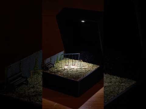 【ミニチュア】指輪ケースの中に小さな公園のジオラマ作ってみた/【Miniature】I Made a Tiny Park Diorama Inside a Ring Case #miniature