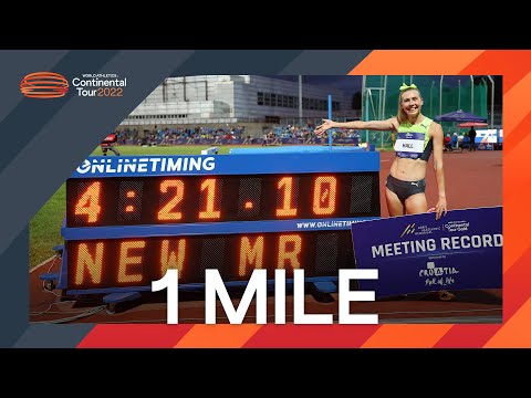Hall wins the first ever women's mile event in Zagreb | Continental Tour Gold 2022