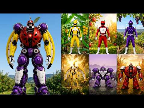 Fruits Became Giant Mechas?! Sci-Fi Tokusatsu Short [FRUIT RANGERS HARVEST]