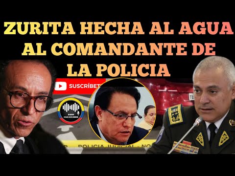 CHRISTIAN ZURITA LO HECHA AL AGUA AL COMANDANTE DE LA POLICÍA FAUSTO SALINAS NOTICIAS RFE TV