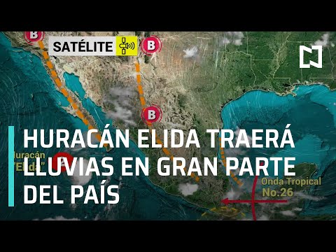 Huracán Elida provocará fuertes lluvias en México - Las Noticias